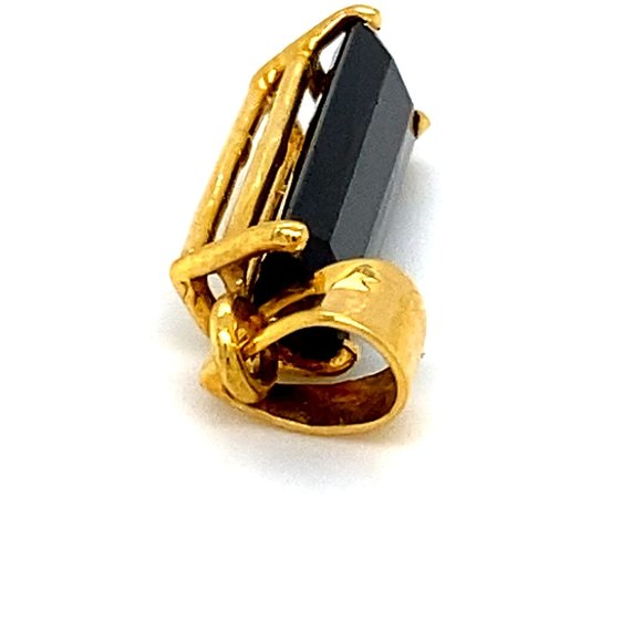 Green Tourmaline 2.38ct Solid 18K Gold Pendant - Picture 3 of 7